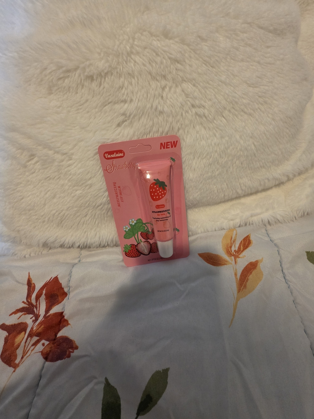 New Vasalaine Strawberry Lip Therapy Balm - Hydrating Moisturizing Lip Gloss